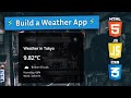 How to Build A Weather APP With Vanilla JavaScript Tutorial | JavaScript for Beginner | Js Project