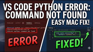 Fix VS Code Error: /bin/sh: python: command not found code:127 | Fixed ✅