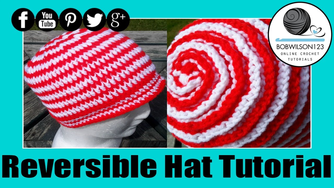 Crochet Reversible Ribbed Spiral Unisex Hat Tutorial Youtube