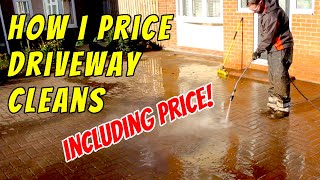 How I price Driveway Cleaning in the UK | Gardening Business | Pressure Washing