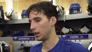 Dylan Cozens Postgame Interview vs Montreal Canadiens (10/27/2022)