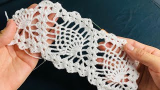 Hermoso encaje a crochet paso a paso