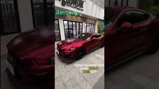 Mustang Wrap Ravoony Red Vinyl Car Wrap🔗ravoony.com👉 12% off | Code: RAVYT