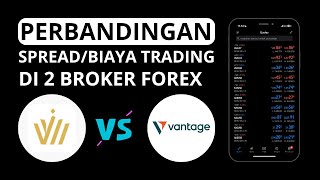 Perbandingan Spread/Biaya Trading Di Broker Forex Headway VS Vantage