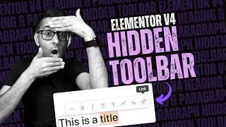 Hidden Style Toolbar - Heading & Paragraph - Elementor V4 WordPress Tutorial