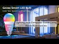 Govee Smart Light Bulbs | RGB LED Dimmable 9W Works With Alexa | Govee Smart Light Bulbs Setup