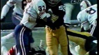 Linebacker U tradition--Jack Ham as a Steeler smashing OJ #2