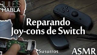 Reparando controles Joy-con de Nintendo Switch  |  ASMR  🕹️🪛🎧🎙️