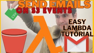 S3 File Upload and Email with Lambda Trigger: AWS Python Step-by-Step Tutorial (Part 2/2)