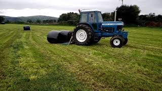 ford 8700 on the double bale lifter