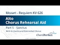 Mozart's Requiem Part 5 - Sanctus - Alto Chorus Rehearsal Aid