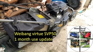 Weibang SVP50 Mower 1 month of use update