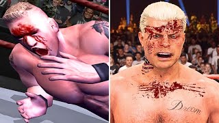 The Evolution Of Being Busted Open in WWE Games - (1999 - 2024)