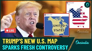 Trump Stirs Up Controversy Again, Unveils New U.S. Map and Criticizes Canada