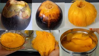 తాటిపండు నుండి గుజ్జు తీయటం /How to collect palm fruit pulp//Palm fruit pulp