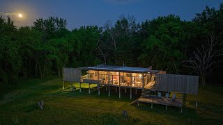 The GLASS CABIN is Powered Off the Grid with Lithium-Ion Batteries