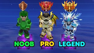 NOOB vs PRO vs LEGEND in BedWars!! (Blockman Go)