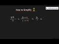 how to simplify the fraction 33 11