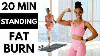 NO SQUATS! NO LUNGES! NO JUMPING! DUMBBELL FAT BURN | Home Workout 🔥