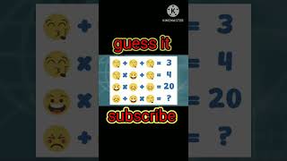 Solve it 58||#solve #solve the equation by seeing the emojis #solvinggame  #solving #solveequations