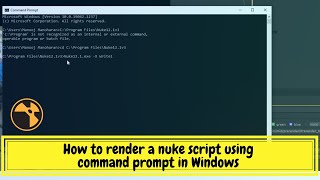 Nuke tutorial | How to render a nuke script using command prompt in Windows