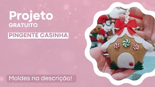 Pingente Casinha de Natal