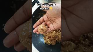 Kobbari bellam laddu tasty 😋 and healthy recipes #ytshorts#viralvideo