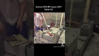 L’examen BP maçon 2017