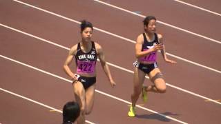 第89回関西学生陸上競技対校選手権大会　女子１００ｍ予選１組