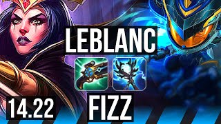 LEBLANC vs FIZZ (MID) | KR Grandmaster | 14.22