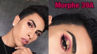 Cranberry Half Cut Crease Using Morphe 39A Palette | Louie's Life