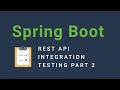 Integration testing with Spring Boot - part 2