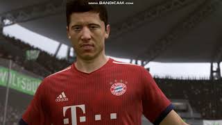 ROBERT LEWANDOWSKI GOAL BAYERN MÜNCHEN VS VFL WOLFSBURG BUNDESLIGA FIFA 19