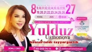 Honanda Yulduz Usmonova 2025-yil konsert dasturiga tayyorgarliklar…