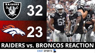 JUST WON BABY! Raiders vs. Broncos Post-Game, Derek Carr Stats, Josh McDaniels Analysis | NFL Week 4