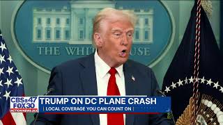 TRUMP SPEAKS ABOUT DC PLANE CRASH