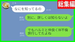 【LINE】嫁の浮気に協力して旦那を責めるアフォ嫁友→「男なら浮気くらい許せ」と言われたので嫁友の秘密もバラしてやった...w【スカッとする話】