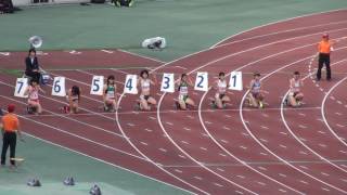 2016年 東海学生陸上 秋季大会 女子100m決勝