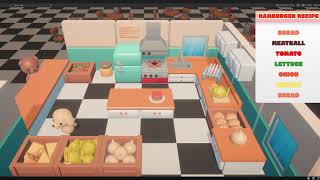 Unity3D Overcooked Style Hamburger Making Game | Free Source Code