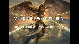 (感冒簡易版)魔法風雲會 M20限制賽分析與介紹 - 白色 MTG M20 Limited Set Review : White