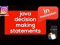 Decision making statements (if, if-else, if-else ladder, switch) in Java