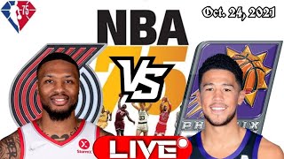 🏀 PORTLAND TRAIL BLAZERS VS PHOENIX SUNS l NBA LIVE SCOREBOARD l Basketball King Iverson