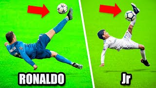 10 Times Ronaldo Junior Copied Cristiano Ronaldo