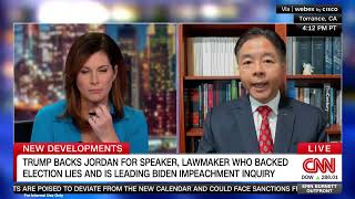 REP LIEU DISCUSSES SPEAKER RACE AND EXTREME MAGA REPUBLICAN DISARRAY WITH CNN'S ERIN BURNETT