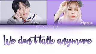 Jungkook x Rainych Ran - We don't talk anymore (cover) Lyrics Video