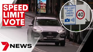 Sydney City Council has voted to slash the speed limit to 40 kilometres an hour | 7NEWS