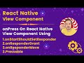 onPress On React Native View Component | React Native Tutorial 2022 By JavaScript Centric
