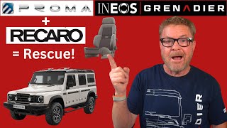 New Seat Manufacturer for INEOS Grenadier - Same Recaro Quality?