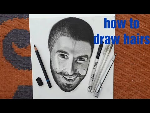 How To Draw Hairs / How To Draw Bald Head - YouTube