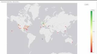 WebFOCUS 8.2 BUE Sample Chart: Proportional Symbol Map - Sales by Store